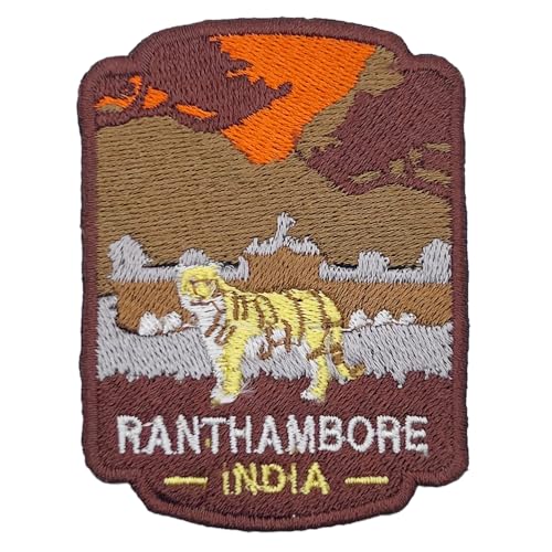 Ranthambore – Global International Park Patch Souvenir – besticktes Reiseabzeichen zum Aufbügeln auf Stoff – Major National Park Collection von supersenter