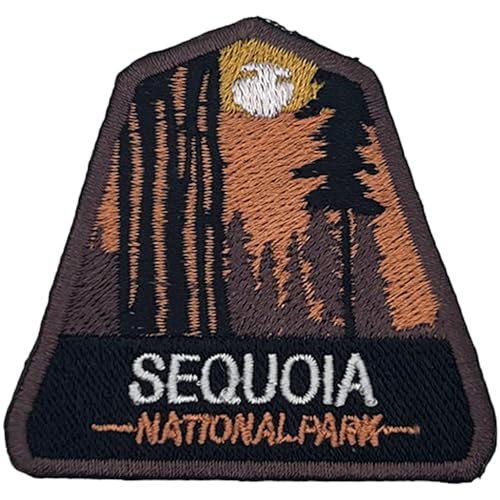 Sequoia US National Park Patch Souvenir – besticktes Reiseabzeichen zum Aufbügeln auf Stoff – 63 National Park Collection von supersenter