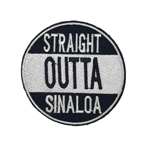 Sinaloa Mexican – Straight Outta US Städte und internationale Länder repräsentieren – besticktes Abzeichen zum Aufbügeln auf Stoff von supersenter