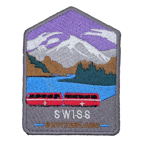 Swiss – Global International Park Patch Souvenir – besticktes Reiseabzeichen zum Aufbügeln auf Stoff – Major National Park Collection von supersenter