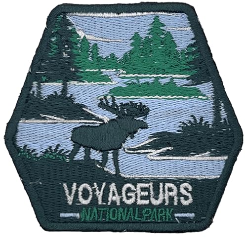 Voyageurs US National Park Patch Souvenir – besticktes Reiseabzeichen zum Aufbügeln auf Stoff – 63 National Park Collection von supersenter