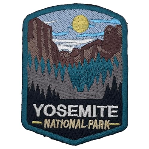 Yosemite US National Park Patch Souvenir – besticktes Reiseabzeichen zum Aufbügeln auf Stoff – 63 National Park Collection von supersenter