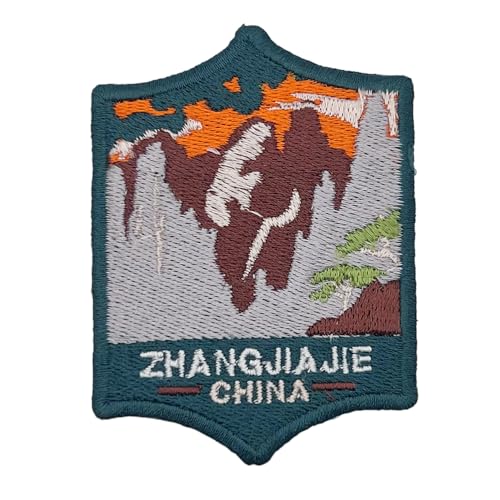 Zhangjiajie – Global International Park Patch Souvenir – besticktes Reiseabzeichen zum Aufbügeln auf Stoff – Major National Park Collection von supersenter