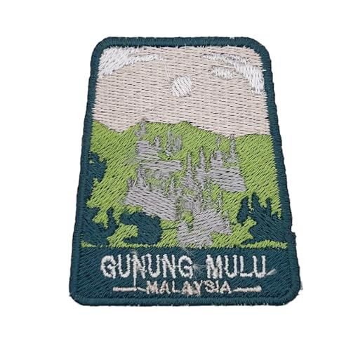 supersenter Gunung Mulu – Global International Park Patch Souvenir – besticktes Reiseabzeichen zum Aufbügeln auf Stoff – Major National Park Collection von supersenter