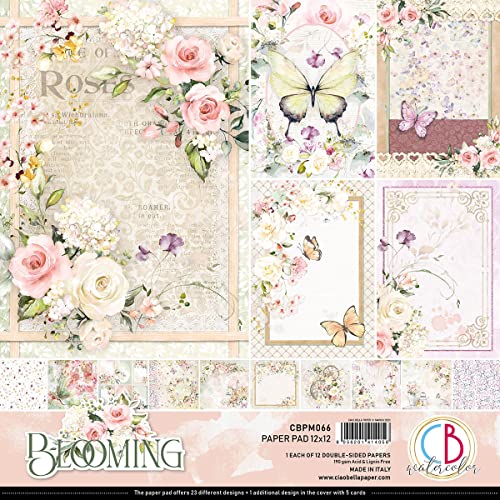 Ciao Bella Blooming Papierblock, 30,5 x 30,5 cm, 190 g/m² von susiebsupplies