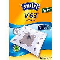 4 swirl® MicroPor Filtration V 63 Staubsaugerbeutel von swirl®