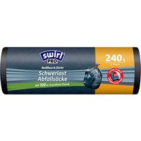 swirl® Schwerlastsäcke PRO 2283 240,0 l schwarz, 5 St. von swirl®