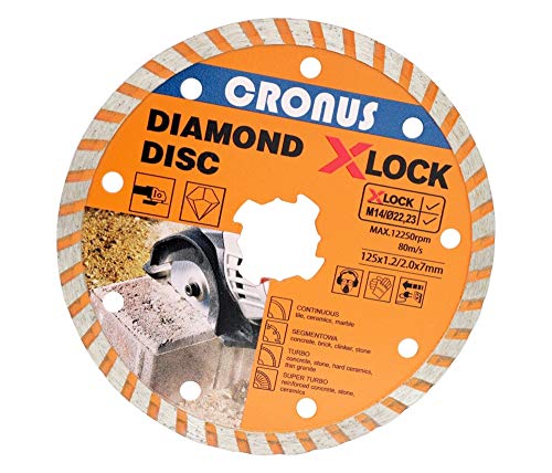 Professional Diamanttrennscheibe X-LOCK Ø125 mm in verschiedenen Ausführungen und Größen für Beton mit Segmenten von sys2sell