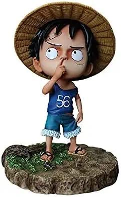 16 cm One Piece Anime Modell Q Version für Kinder, Nase, Affe, D.Luffy, lustig, hohe Qualität, Version Skulptur, Dekoration, Statue, Puppe, Spielzeug, Höhe Geschenk Fans von tSHy