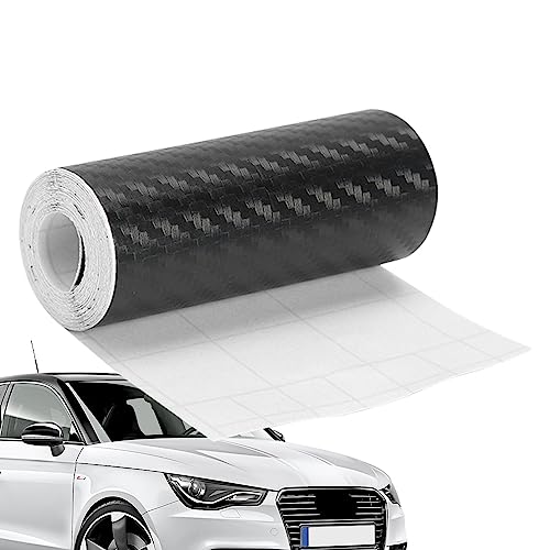 tacery Auto-Karbonfaser-Klebeband | 3D-Detaillierung Kohlefaser-Verpackungsfolie, 3D Carbon Autotür Kantenschutz Schutz Anti-Kratz-Aufkleber für Auto Armaturenbrett, Stoßstange, Kofferraumdeckel von tacery