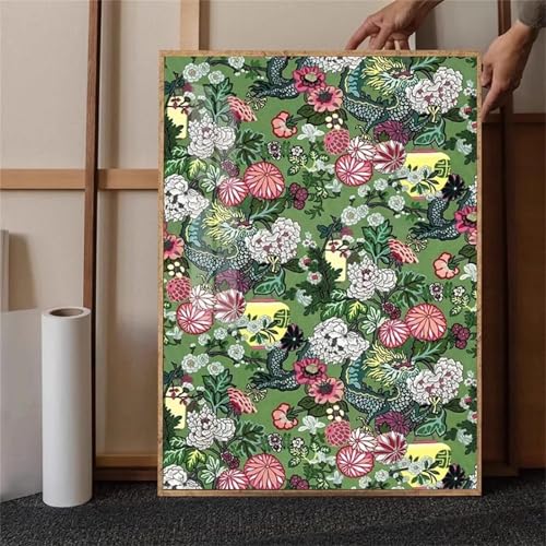 taesdvry Bunte Pflanzen Diamond Painting Kits Für Erwachsene, 5D Diamond Art Kits Für Anfänger,Round Drill DIY Vollbohrerbild Mit Diamant Malerei Bilder Home Wand Dekor 40x60cm von taesdvry