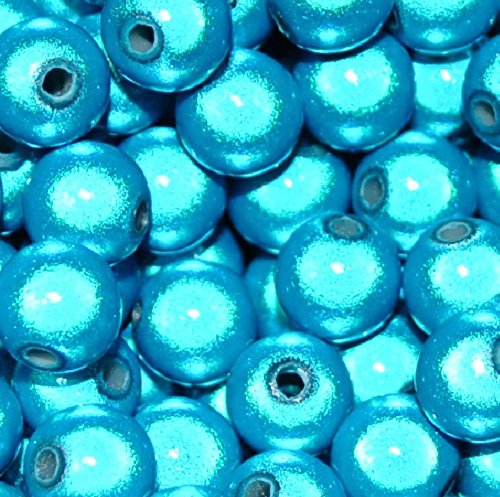 taffbeads 5 mm 3D-Illusionswunder Acrylperlen, 80 Stück/Beutel für DIY Handwerk und Schmuckherstellung (Dunkelhimmelblau) von taffbeads