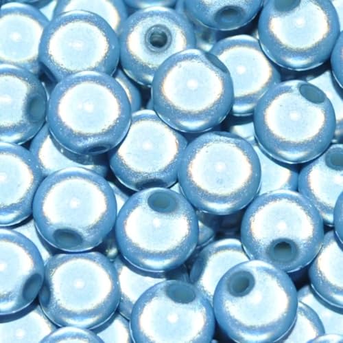 taffbeads 5 mm 3D-Illusionswunder Acrylperlen, 80 Stück/Beutel für DIY Handwerk und Schmuckherstellung (Graublau) von taffbeads