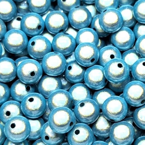 taffbeads 5 mm 3D-Illusionswunder Acrylperlen, 80 Stück/Beutel für DIY Handwerk und Schmuckherstellung (blau) von taffbeads