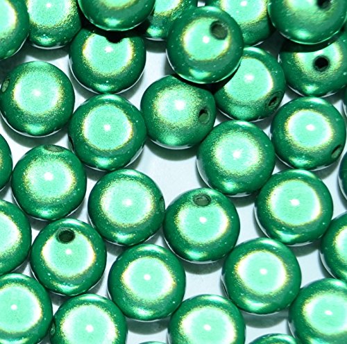 taffbeads 5 mm 3D-Illusionswunder Acrylperlen, 80 Stück/Beutel für DIY Handwerk und Schmuckherstellung (grün) von taffbeads