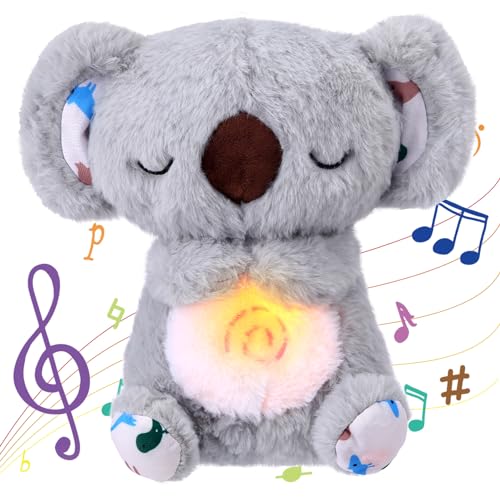 taonganui Schlummer Koala,Schlummer Koala Schlummer Kuscheltier Schlummer Koala mit Atembewegung Und Musik für Baby von taonganui