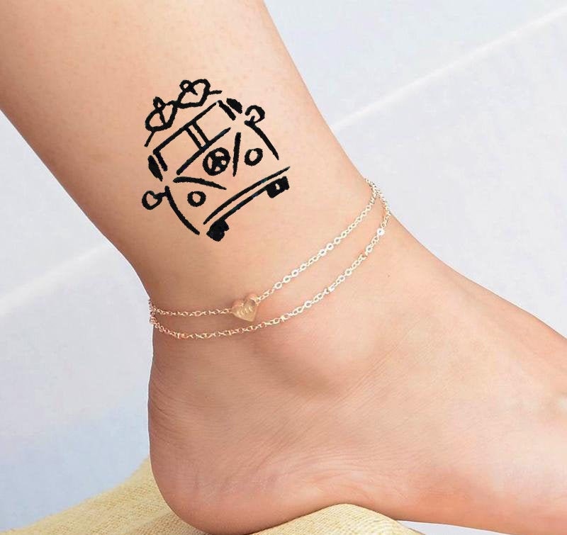 Mini Temporäres Tattoo/Van Tattoo/ Wunderschönes von tattooprint