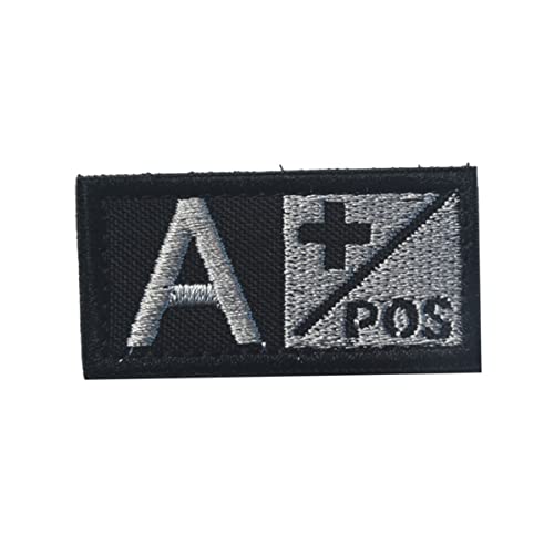 Blutgruppe Abzeichen Nylon gestickt Moral Emblem Applizes Dekorative Patches Typ A POS Blutgruppe Bloodyp Badge von tddouck