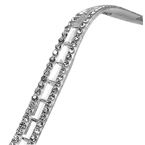 Bohrstange Selbstkleberkristall -Strass -Diamantband, Strass -Dekorationsaufkleber mit 8 mm Strasssteinen, Diamantkristallaufkleber Balck, 5 Yard von tddouck