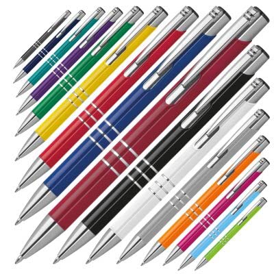 #teamludorf 50x DELTA UNI LACKIERT Metall-Kugelschreiber mit Wunsch-Gravur - Personalisierte Kulis - Stift mit Namen - 16 Farben & 20 Schriftarten - 50 Stück - Mix von #teamludorf