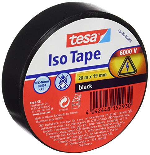 TESA 56190-00009-01 Isolierband, schwarz von tesa