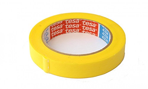 tesa 04334-00000-00 Kreppband Gelb (L x B) 50m x 19mm 1St, Yellow von tesa