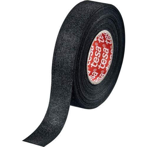 tesa 51618 Klebeband PET-Vliesklebeband 15mm schwarz 25m von tesa