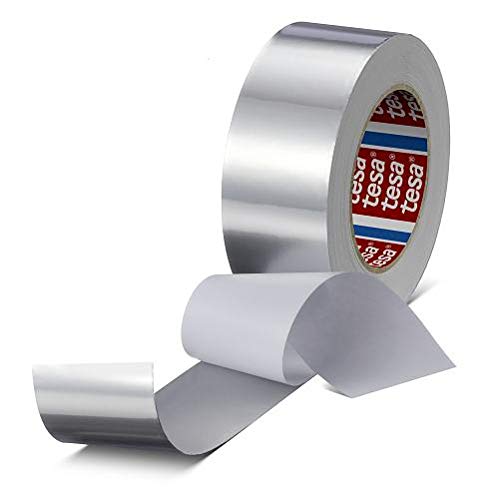 tesa 60632 Aluminium Klebeband/Aluminiumband/Aluklebeband/Isolierung,50mm x 50m von tesa