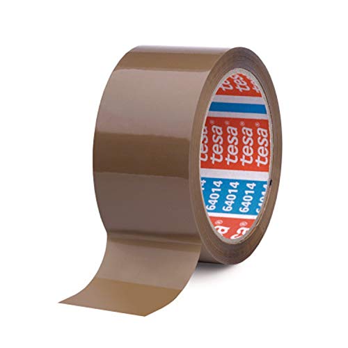 tesa 64014 Klebeband Paketklebeband Packband 66m x 50mm (18 Rollen, Braun) von tesa