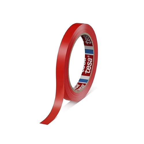 tesa Klebeband von 12 mm 66 m rot von tesa