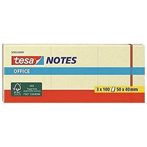 tesa Notizblätter, 3 x 100 Blätter von tesa