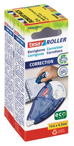 tesa Roller Korrigieren, 2er Sparpack von tesa