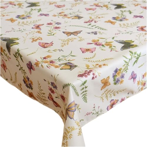 texpot Tischdecke 100 x 140 cm Druck Schmetterling Frühling Tischtuch Sommer von texpot