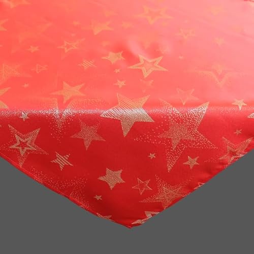 texpot Tischdecke 85x85 cm in Rot Weihnachten Advent Sterne 100% Polyester von texpot