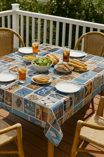 texpot Wachstuchtischdecke 140 x 120 cm abwaschbar Maritim Tischdecke Gartendecke texpot Wachstuchtischdecke 140 x 120 cm abwaschbar Maritim Tischdecke Gartendecke von texpot