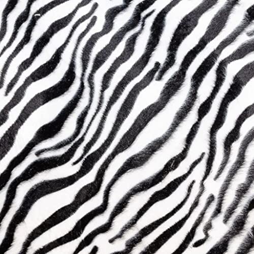 Zebra-Haar-Stoff, Zebra-Muton, Dekostoff, Kostümstoff, Meterware, 1 m x 150 cm von textil pertex