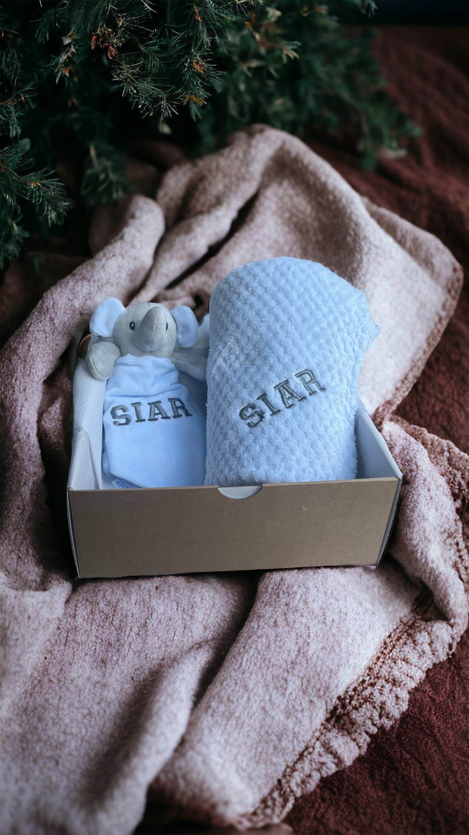 Personalisiertes Baby-Geschenk Für Mädchen, Personalisiertes Baby-Dusche-Geschenk, Baby-Elefant-Geschenk von thebababee