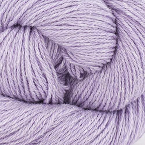 BC Garn Bio Balance Wolle Farbe 22 flieder, Biowolle GOTS Zertifiziert, Pure Organic Wool + Pure Organic Cotton Biowolle zum Stricken oder Häkeln von theofeel