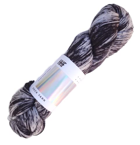 Hedgehog Fibres Sock Yarn | Sockenwolle handgefärbt | handgefärbte Wolle mulesingfrei | 100g ~ 400m | Merinowolle handgefärbt (Orca) von theofeel