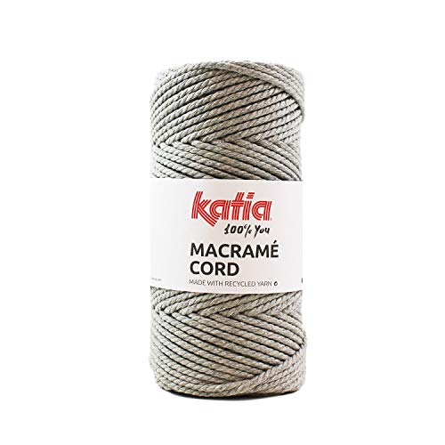 Katia Macramé Cord Farbe 102, nachhaltiges Makramee Garn zum Knüpfen, Seilgarn aus recycelten Materialien von theofeel