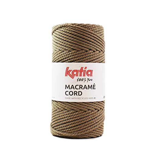 Katia Macramé Cord Farbe 105, nachhaltiges Makramee Garn zum Knüpfen, Seilgarn aus recycelten Materialien von theofeel