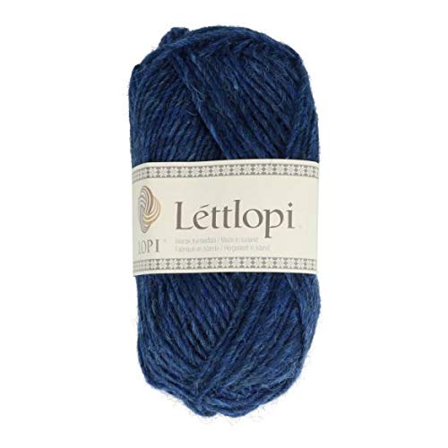 Lettlopi Wolle 1403 marine blau, Islandwolle zum Stricken von Islandpullovern, Norwegermuster | 100% Wolle von theofeel