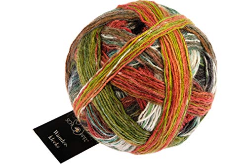 Schoppel Wolle Zauberball Wunderklecks 2433 Shin Kyo Bridge, bunte Sockenwolle mit Farbverlauf zum Stricken oder Häkeln, 100g von theofeel