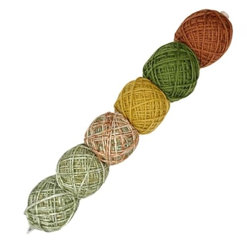 Wolle Set Mondial Arte | 6 Bälle Farbverlaufswolle zum Stricken und Häkeln | 180g Wolle mit Farbverlauf | 6x30g Wollset (454) von theofeel