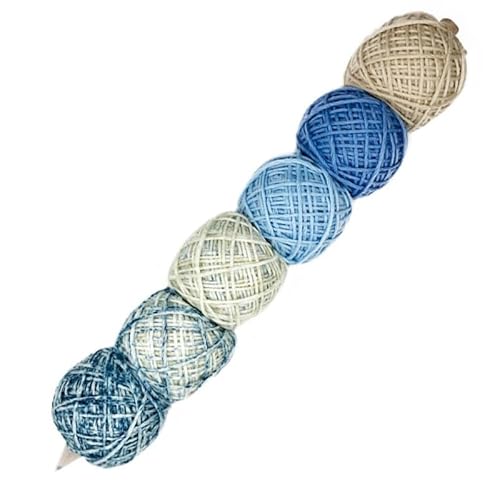 Wolle Set Mondial Arte | 6 Bälle Farbverlaufswolle zum Stricken und Häkeln | 180g Wolle mit Farbverlauf | 6x30g Wollset (458) von theofeel