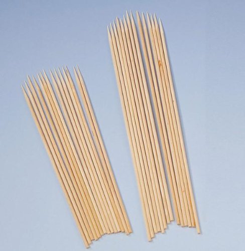 tib 10500 Schaschlik Sticks aus Holz, 25 Stück pro Box, Mehrfarbig, Einheitsgröße von tib