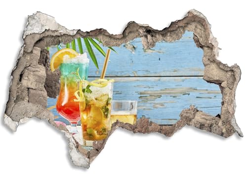 3D Wandtattoo selbstklebend Wanddurchbruch | Loch in der Wand Mauerloch | Wetterfeste Wandsticker Gross Innen und Outdoor | 90x60cm Cocktails Kuba 3D Wandtattoo selbstklebend Wanddurchbruch | Loch in der Wand Mauerloch | Wetterfeste Wandsticker Gross Innen und Outdoor | 90x60cm Cocktails Kuba von timalo