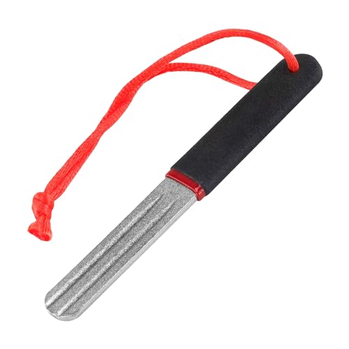 1PCS Fischhakenschärfer Doppelseitiger Hook Sharpener Schleifstein für Angelhaken Praktisches Angelhaken-Schleifschleifstein Diamantfeile Schärfen Werkzeug Zubehör Schleifwerkzeug Outdoor Tool von tinshow