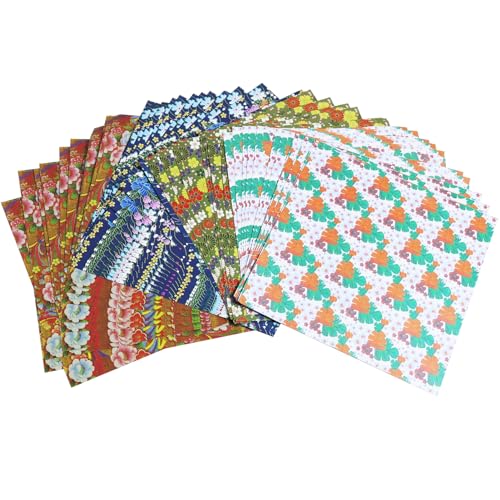 Set mit 60 Blatt Origami-Papier Origami-Papier Farbset für Kinder Washi-Papier 14,5 * 14,5, acht Vorlagen zum Basteln Party-Dekoration von Kinderspielzeug zufällige Farbdekoration von tinshow