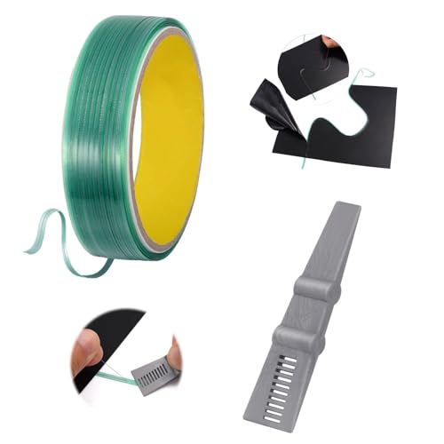 Schneideband,5M Messerloses Klebeband,Klebeband,Knifeless Tape,Schneidband ohne Messer,Auto Aufkleber Design Band,ohne Kratzer,Geeignet für Automobil-Vinylfolien, Nadelstreifen, Schnittlinien (grün) von tintoke